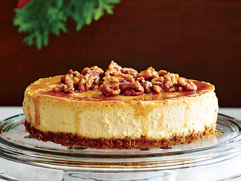 Gâteau au Fromage aux Noix de Grenoble Caramélisées