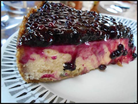 Gâteau au Fromage, Garniture de Sureau à L'érable