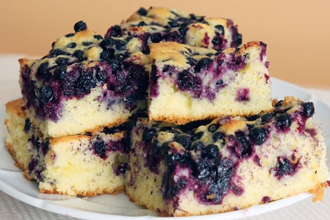 Gâteau aux Bleuets Frais