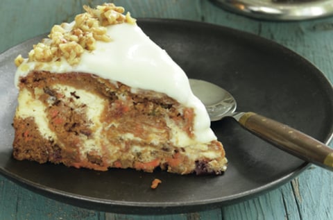 GÂTEAU AUX CAROTTES MARBRÉ AU CHEESE-CAKE