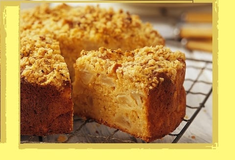 Gâteau de Pommes au Crumble