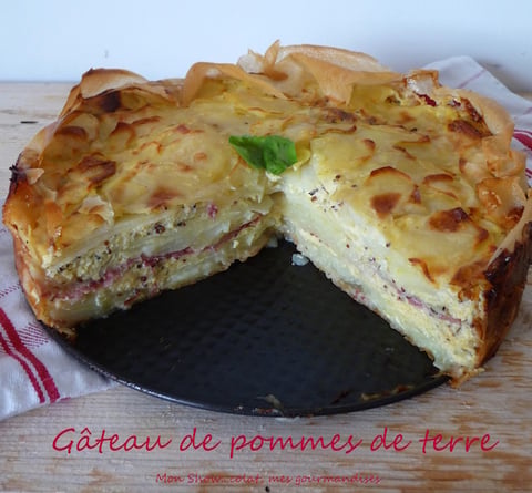 Gâteau de Pommes de Terre, Comté et Jambon Forêt Noire