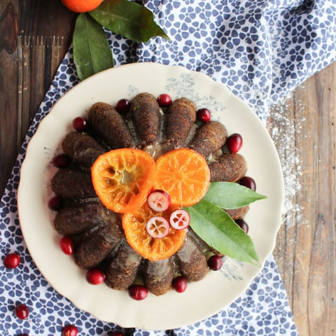 Gâteau Moelleux aux Clémentines et Cranberries {vegan}