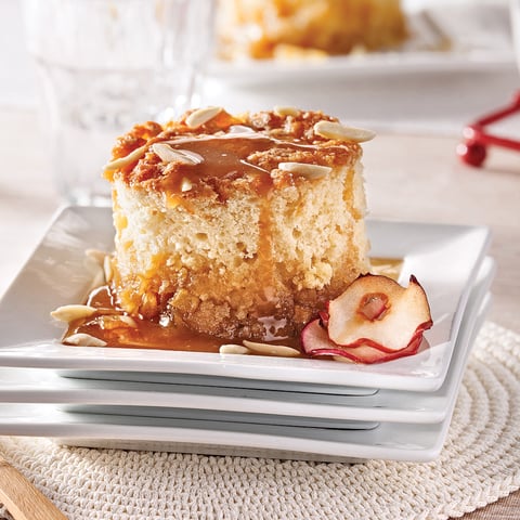Gâteau-Pouding aux Pommes, Sauce Sucre à la Crème D'Érable