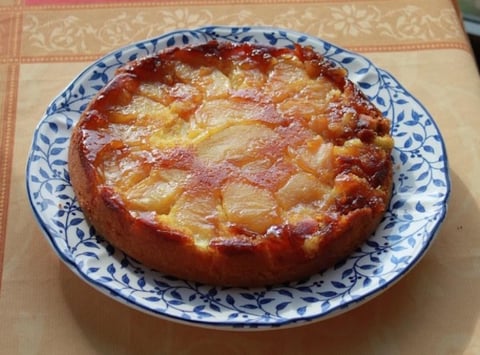 Gâteau Renversé aux Pommes Caramélisées (Sans Lactose )
