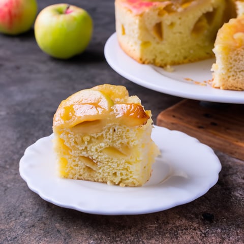 Gâteau Renversé Vanillé aux Pommes