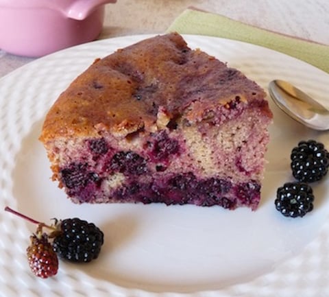Gâteau Sans Gluten Campagnard aux Mûres et à la Farine de Sarrasin