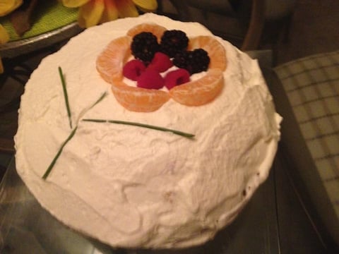 Gâteau Vanille et Crème Fouettée