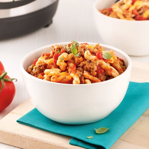 Gemellis au Veau de Grain Style Hamburger Helper à L’autocuiseur