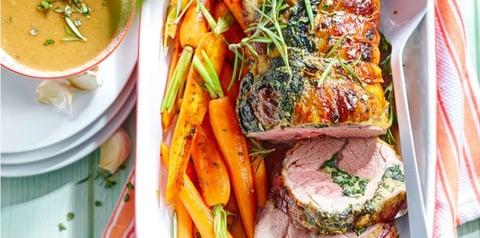 Gigot D'agneau Roulé aux Herbes