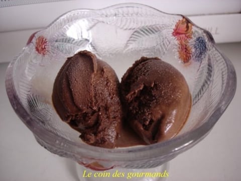 Glace au Chocolat, au Lait de Soja