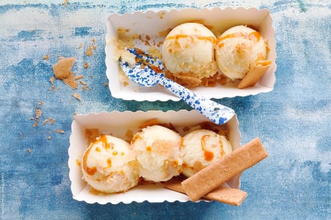 Glace Façon Tarte Tatin Caramélisée