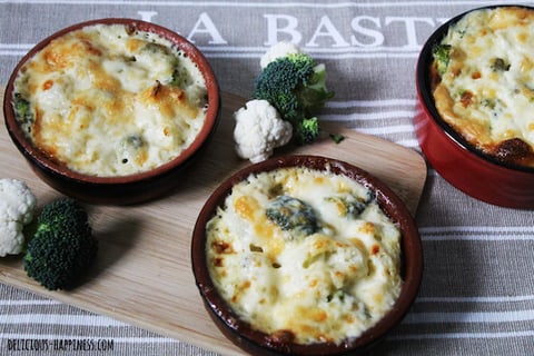 Gratin de Chou Fleur express Sans Gluten ni Lactose Gratin express de Chou fleur & Brocoli (sans gluten & sans lait de vache)