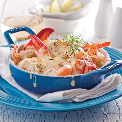 Gratin de Fruits de Mer et Pommes de Terre Grelots