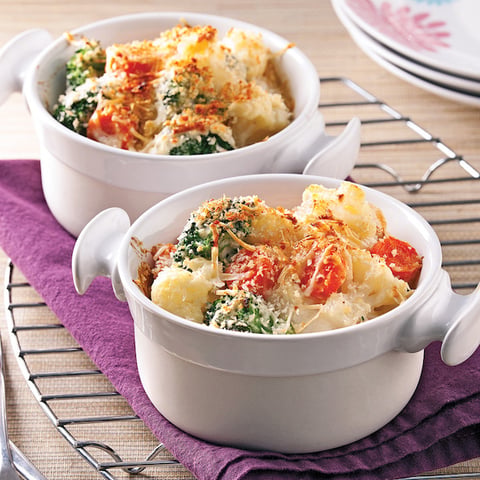 Gratin de Légumes Sauce Béchamel au Tofu Soyeux