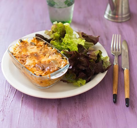 Gratin de Pâtes aux Légumes Ratatouille