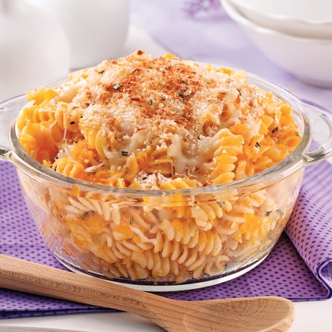 Gratin de Pâtes et de Courge Butternut