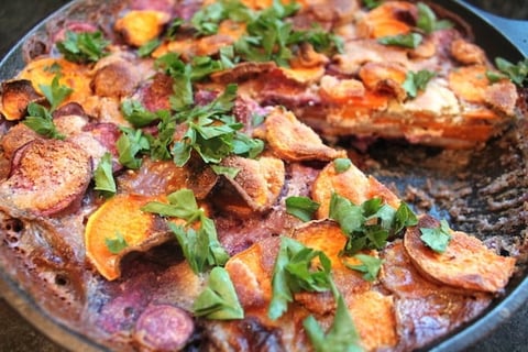 GRATIN DE PATATE DOUCE (VÉGÉTALIEN)