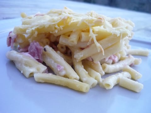 Gratin de Pâtes au Jambon
