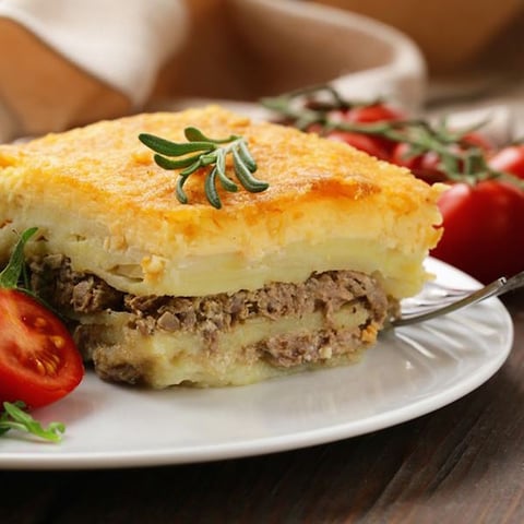 Gratin de Pommes de Terre sur Lit de Viande
