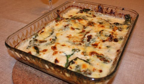 Gratin de Sole Béchamel et Épinards