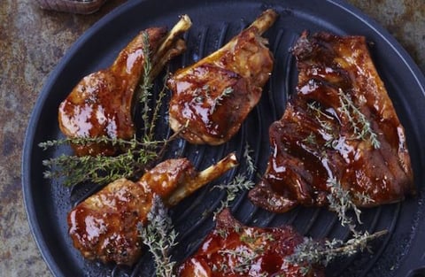 Grillades D’agneau Sauce Barbecue