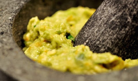 Sans Gluten: Guacamole aux Avocats et à L'orange Sanguine