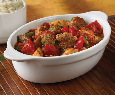 Gumbo au Poulet et à la Saucisse Lente
