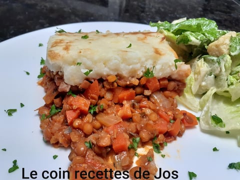 HACHIS PARMENTIER AUX LENTILLES