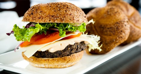 Hamburger Végétarien et Fromage Tranché