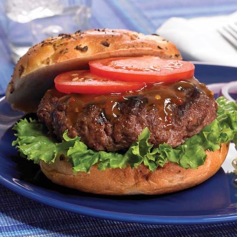 Hamburgers Assaisonnés Grillés