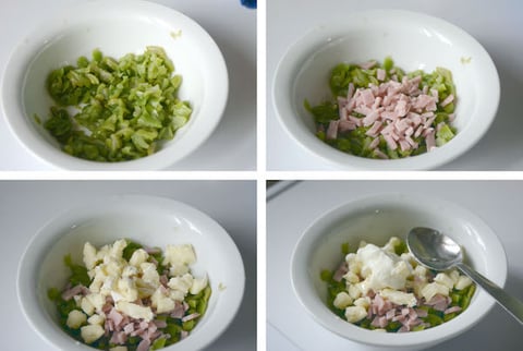 Haricots - Jambon à la Sauce Blanche