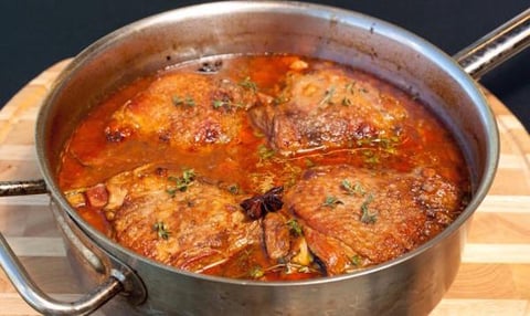 Hauts de Cuisse de Dinde Braisés et Copieux