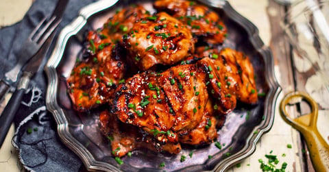 Hauts de Cuisse de Poulet Grillés à L'asiatique