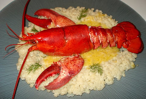 Homard sur Sable de Mini Pâtes