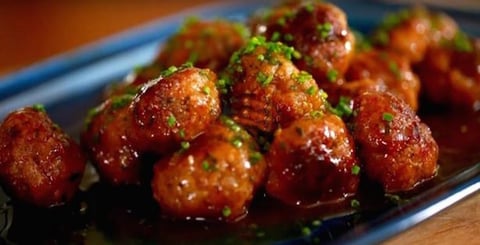 Hors-d'oeuvre de Boulettes de Porc...Sauce Aigre-Douce