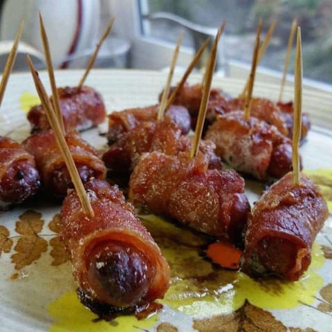 Hors-d’oeuvres de Saucisses et de Bacon