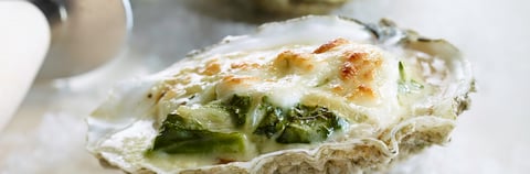 Huîtres Gratinées à la Sambuca