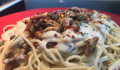Spaghetti Sauce Champignons et Câpres