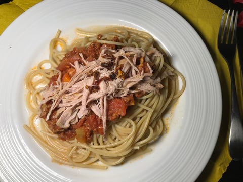 Spaghetti Sauce Tomate et Porc