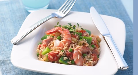 Jambalaya au Jambon et aux Crevettes