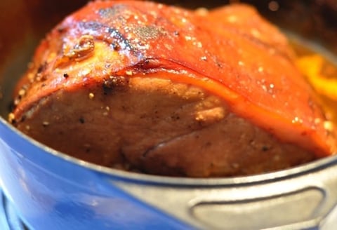 Jambon Mijoté à la Bière Sans Gluten et au Sirop D’érable
