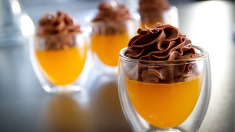 Jello aux Clémentines et Mousse au Chocolat au Lait