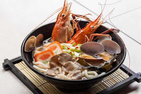 Kaisen udon, Soupe de Nouilles aux Fruits de Mer