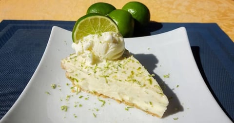 Key Lime Pie - Tarte à la Lime avec 5 ingrédients