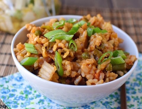 Kimchi Bokkeumbap Végétalien