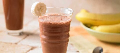 Lait Frappé à la Banane et au Chocolat Noir