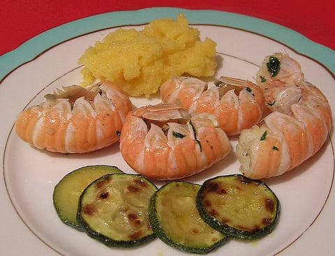 Langoustines Poêlées - Courgettes
