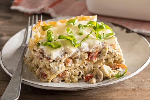 Lasagne Crémeuse aux Artichauts