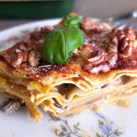Lasagnes à la Courge & aux Champignons
